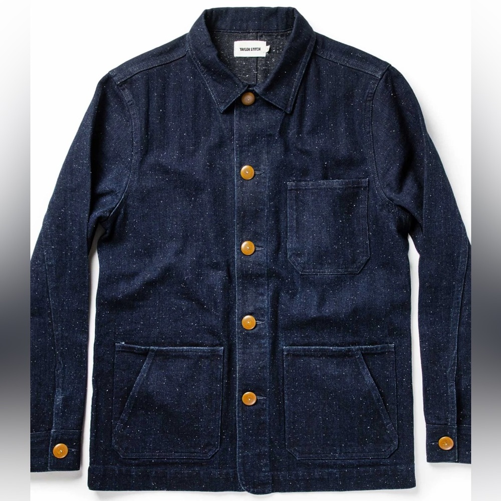 Taylor Stitch Indigo Herringbone Ojai Jacket (Medium-40)